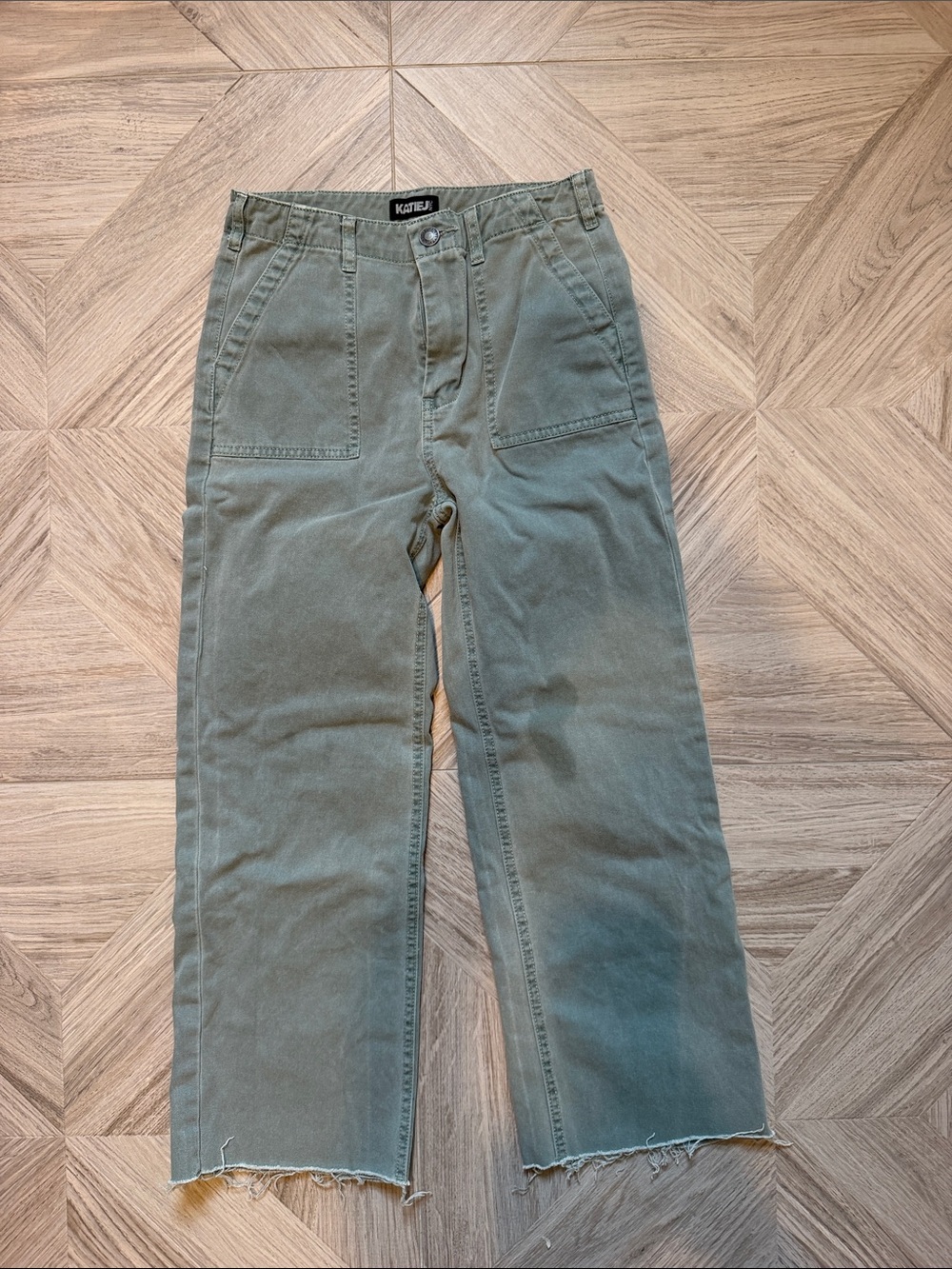 KatieJ NYC Green Utility Pants